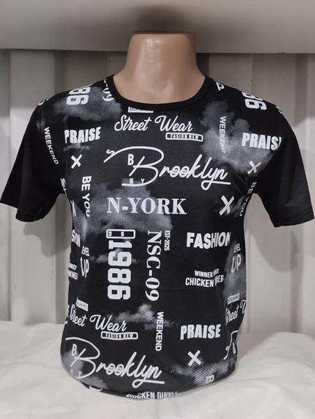 Футболка Panda (M-2XL) 1647 black (лето)