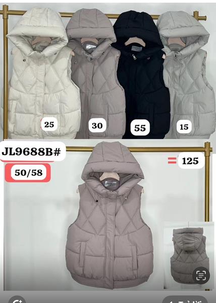 Жилетка Шаолинь (50-58) 9688B-55 black (деми)
