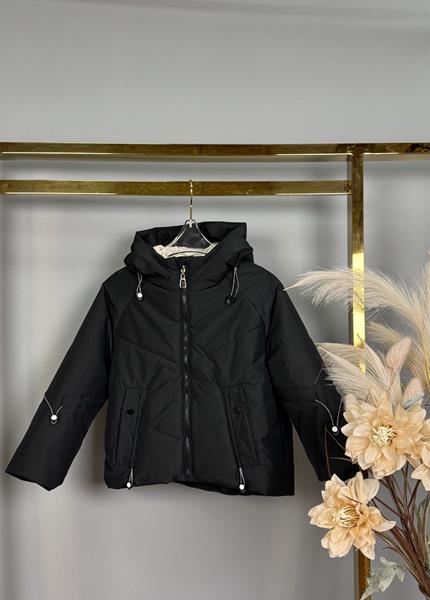 Куртка Delfinka (122-164) W6660 black (деми)