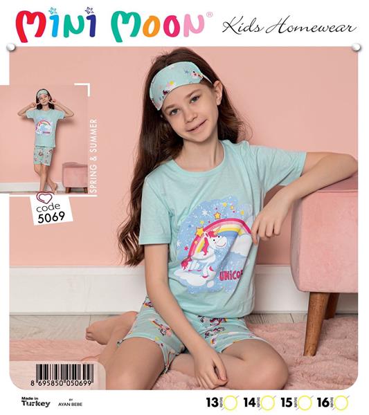 Пижама Disneyopt (13-16) 5069 l.blue mix (13-16) (лето)