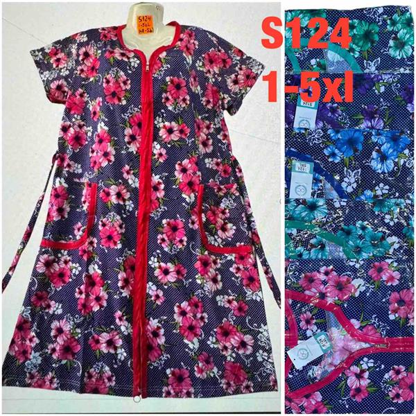 Халат HomeWear (48-58) S124 mix (лето)