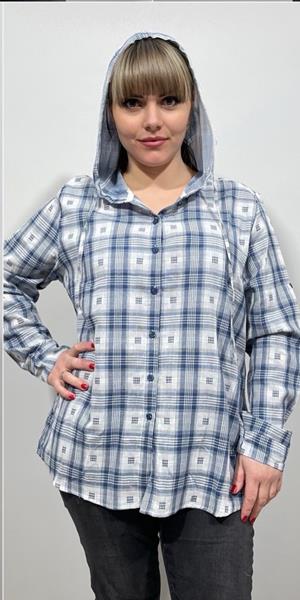 Рубашка BASE (XL-5XL) 139+ blue (деми)