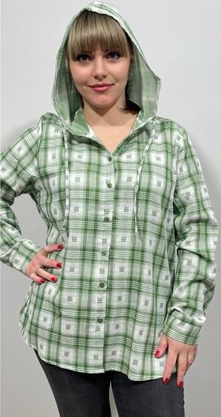 Рубашка BASE (XL-5XL) 139+ green (деми)