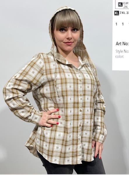 Рубашка BASE (XL-5XL) 139+ khaki (деми)