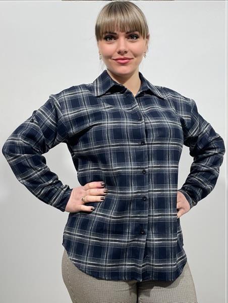 Рубашка BASE (2XL-5XL) 505+ navy (деми)