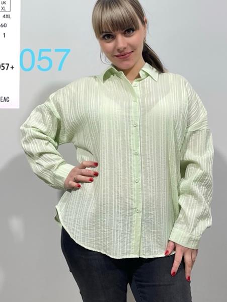 Рубашка BASE (XL-4XL) C057 mint (деми)