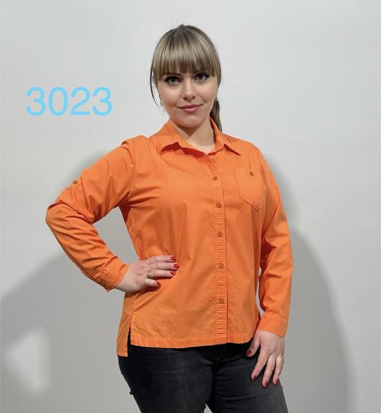 Рубашка BASE (48-56) C3023 orange (деми)