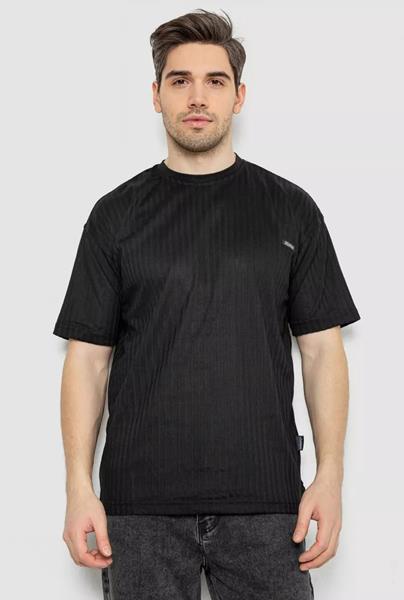 Футболка Seven Group (M-2XL) 3130 black (лето)