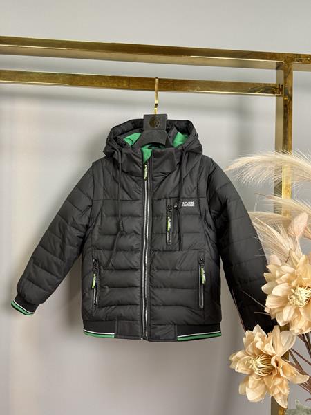 Куртка Delfinka (98-122) A31 black-green (деми)