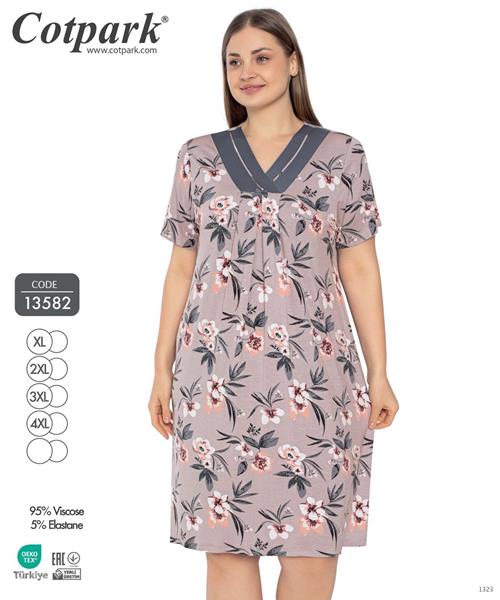 Ночнушка Disneyopt (XL-4XL) 13582 grey (лето)