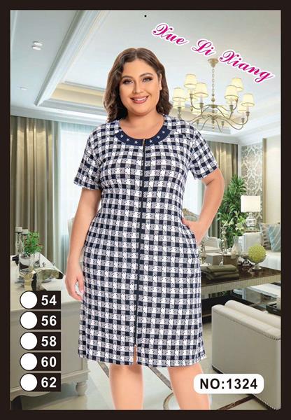 Халат Fili Wear (54-62) 1324 navy (лето)