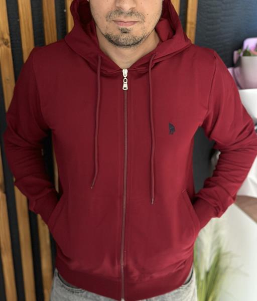 Кофта спорт Nik (M-2XL) 55803 wine (деми)