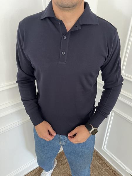 Свитер Nik (M-2XL) 55822 navy (деми)