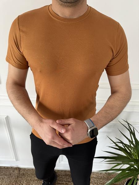 Футболка Nik (M-3XL) 55837 camel (лето)