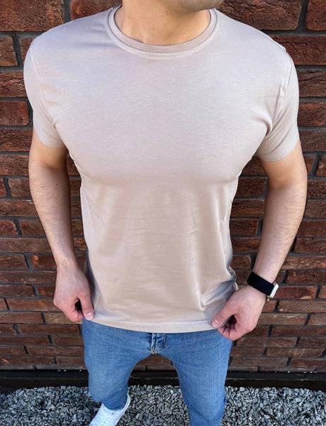 Футболка Nik (M-3XL) 55840 l.beige (лето)
