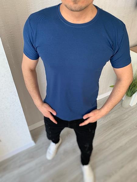 Футболка Nik (M-3XL) 55846 blue (лето)