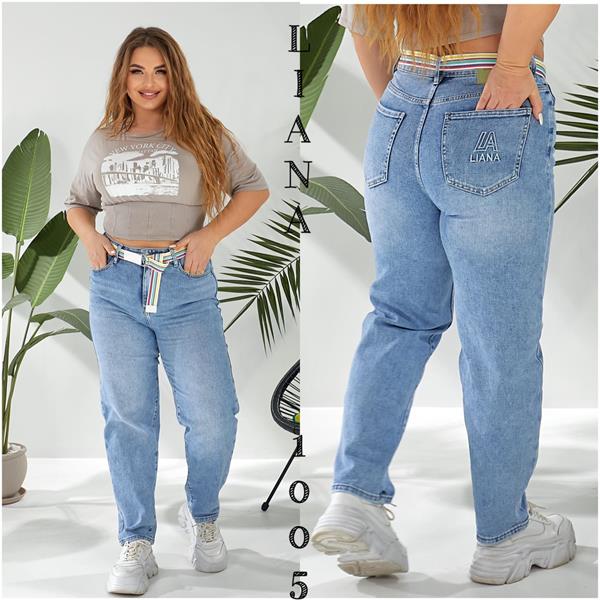 Джинсы Liana Denim (28-33) 1005 l.blue (деми)