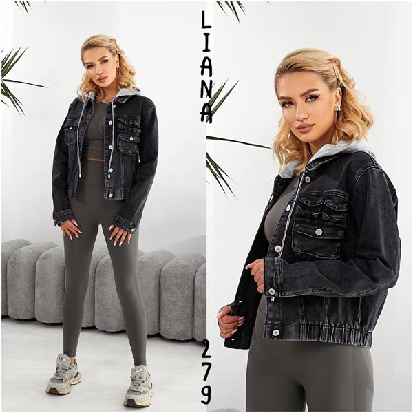 Куртка Liana Denim (XS-2XL) 279 d.grey (деми)