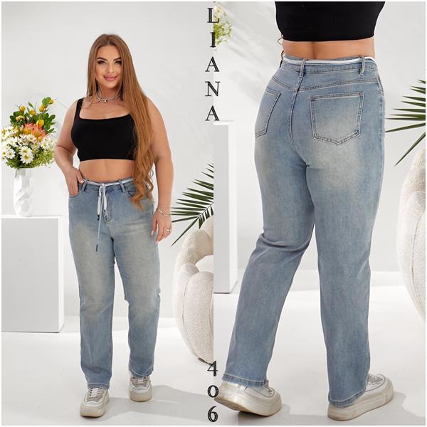 Джинсы Liana Denim (30-36) 406 l.blue (деми)