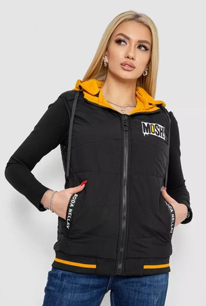 Жилетка Seven Group (S-2XL) 20166 black-yellow (деми)