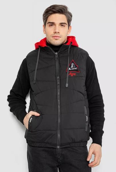 Жилетка Seven Group (M-3XL) 99002 black-red (деми)