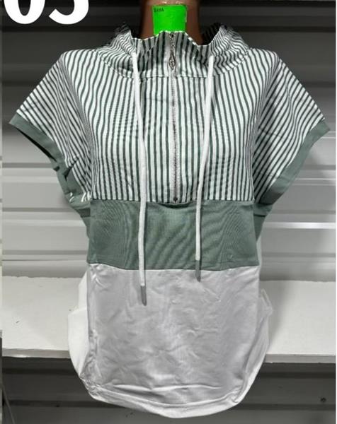 Футболка Gertie (48-58) 6305 white-green (лето)