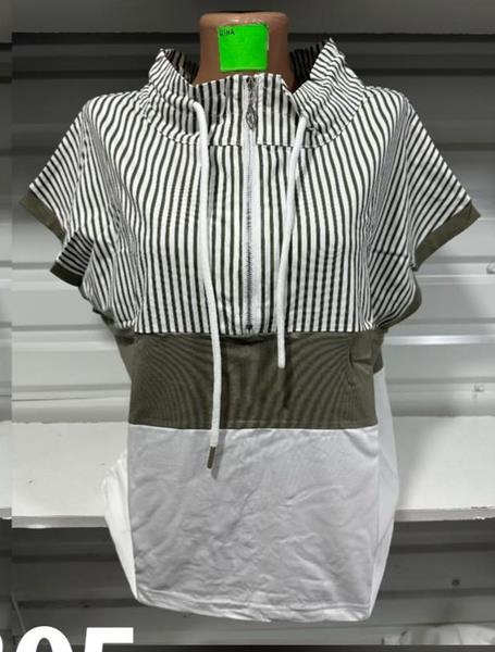 Футболка Gertie (48-58) 6305 white-khaki (лето)