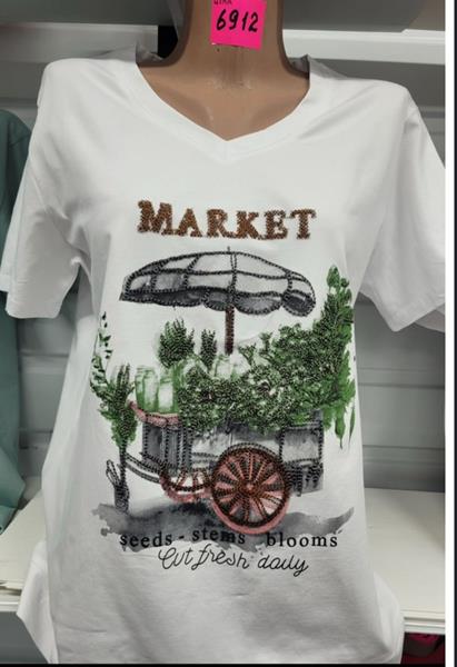 Футболка Gertie (S-2XL) 6912 white (лето)