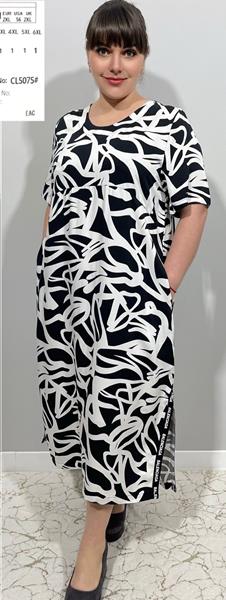 Платье BASE (2XL-6XL) CL5075 black (лето)