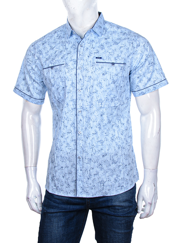 Рубашка Logaster (XL-5XL) A357-5 l.blue (лето)