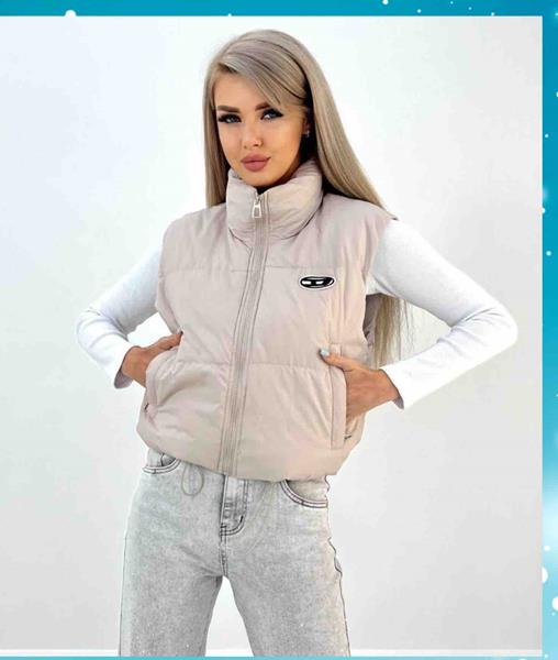 Жилетка Dorimodes (M-XL) JL9311 beige (деми)
