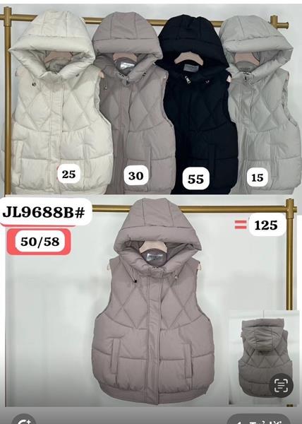 Жилетка Dorimodes (50-58) JL9688B black (деми)