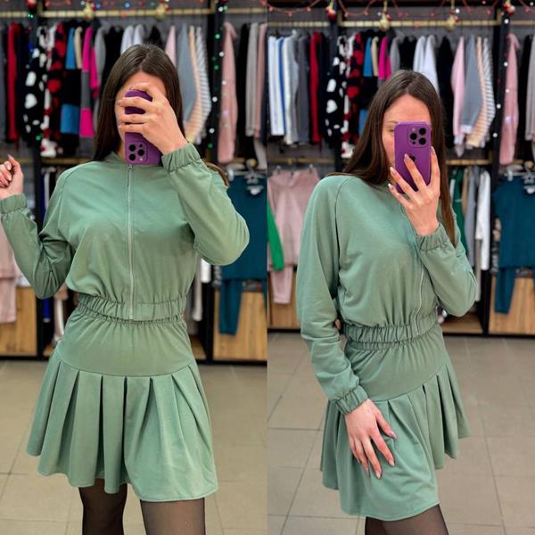 Костюм Arina (42-48) 2371 green (деми)