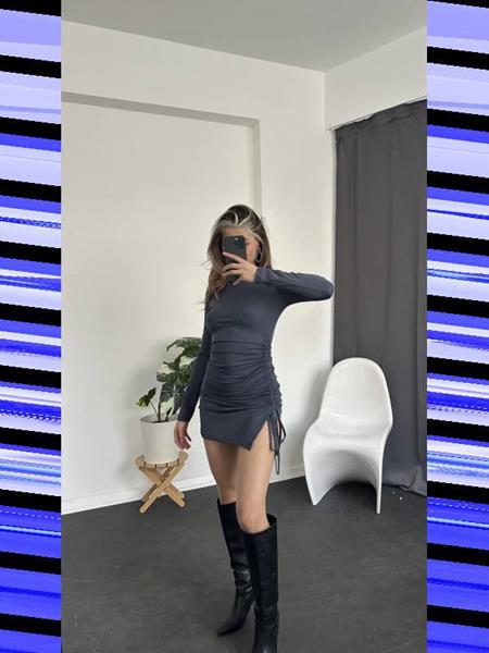 Платье Arina (42-48) 5141 grey (деми)