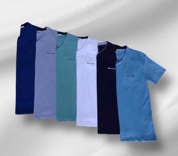 Футболка Dogan (S-2XL) DG453 l.blue (лето)