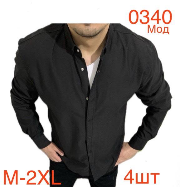 Рубашка Надийка (M-2XL) 0340 black (деми)