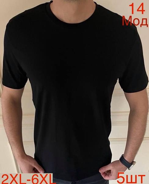 Футболка Надийка (2XL-6XL) 14 black (лето)