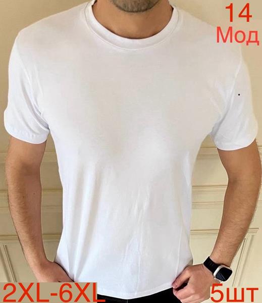 Футболка Надийка (2XL-6XL) 14 white (лето)