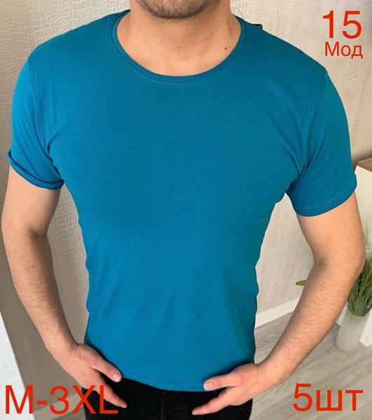 Футболка Надийка (M-3XL) 15-1 blue (лето)