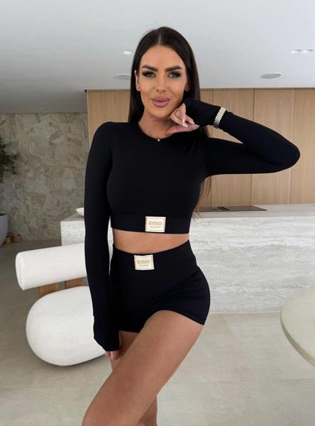 Костюм спорт Femzone (42-48) 1063 black (лето)