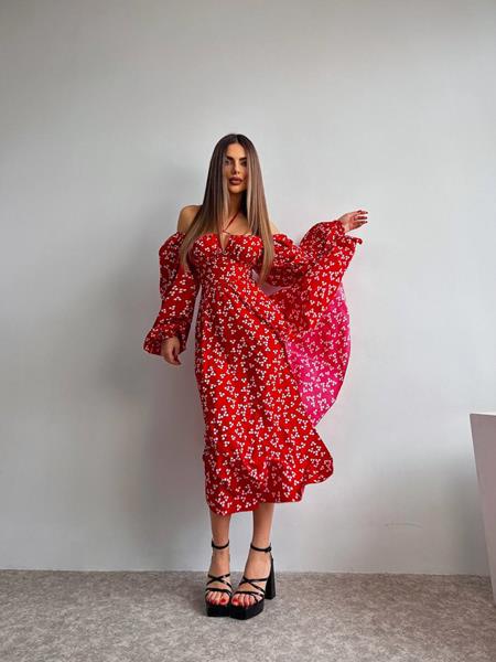 Платье Funny Love (42-46) 2070 red (деми)