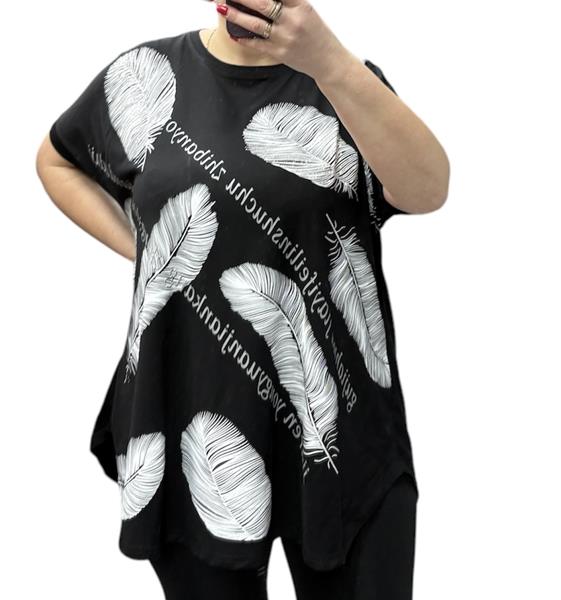 Футболка Ekvato (60-64) 25007 black (лето)