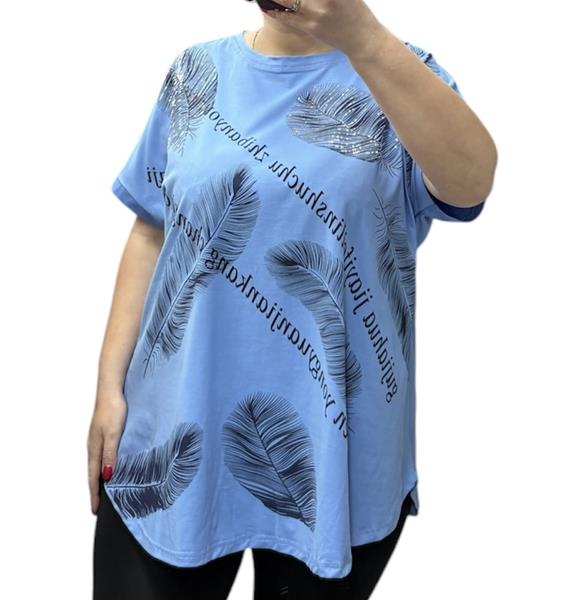 Футболка Anna&Vika (60-64) 25007 l.blue (лето)