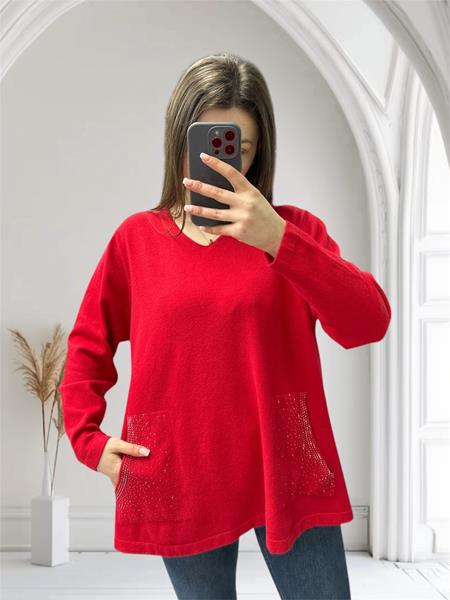 Свитер Novetly Store (52-56) 25204 red (деми)