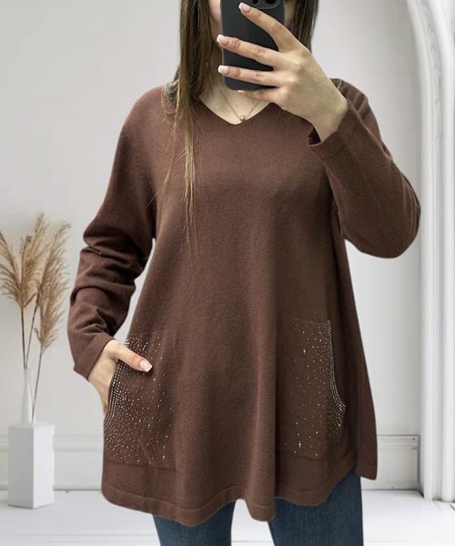 Свитер Novetly Store (52-56) 25204 brown (деми)