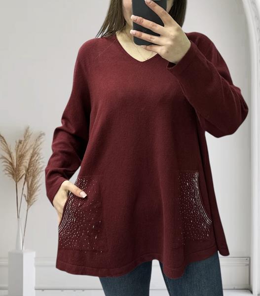 Свитер Novetly Store (52-56) 25204 wine (деми)