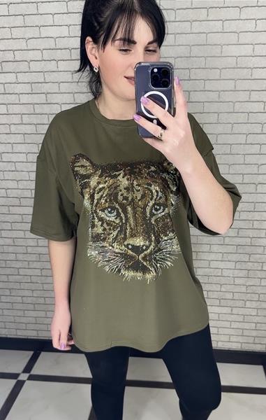 Футболка LeVisha (S-L) 250101 khaki (лето)
