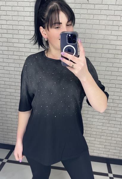 Футболка LeVisha (S-L) 250106 black (лето)