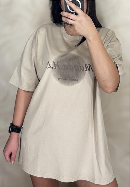 Футболка LeVisha (S-L) 25062 beige (лето)