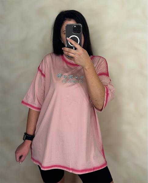 Футболка LeVisha (S-L) 25105 pink (лето)